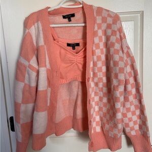 Witty Fox Peach 2 Piece Cardigan